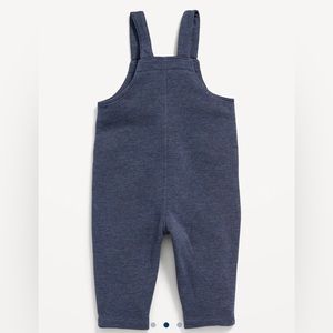 Unisex Sleeveless Button-Front Overalls for Baby